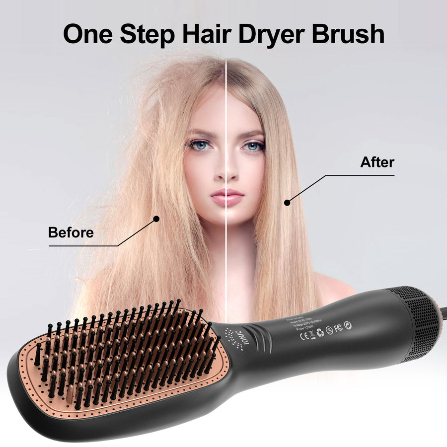 BRUSHLUXXE™ - 3 in 1 Hair Straightener Dryer & Styler